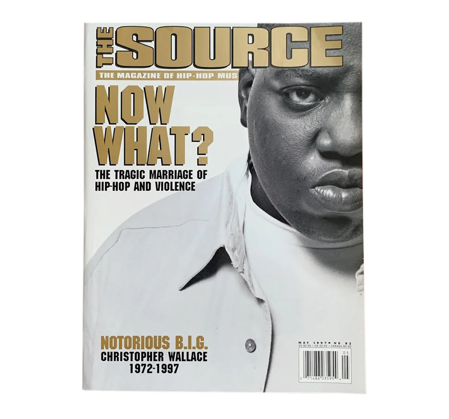Vintage The Source Magazine Notorious B.I.G. May 1997 Cover
